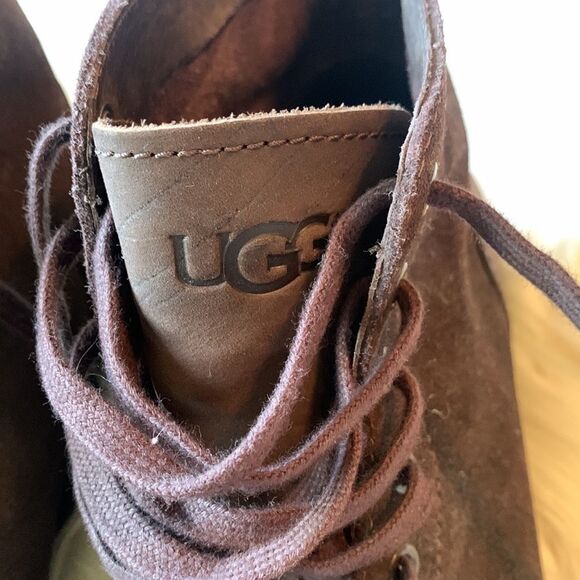 Men's UGG Australia Steiner Hi Top Boot Stout Suede Size 9.5 - Picture 4 of 10